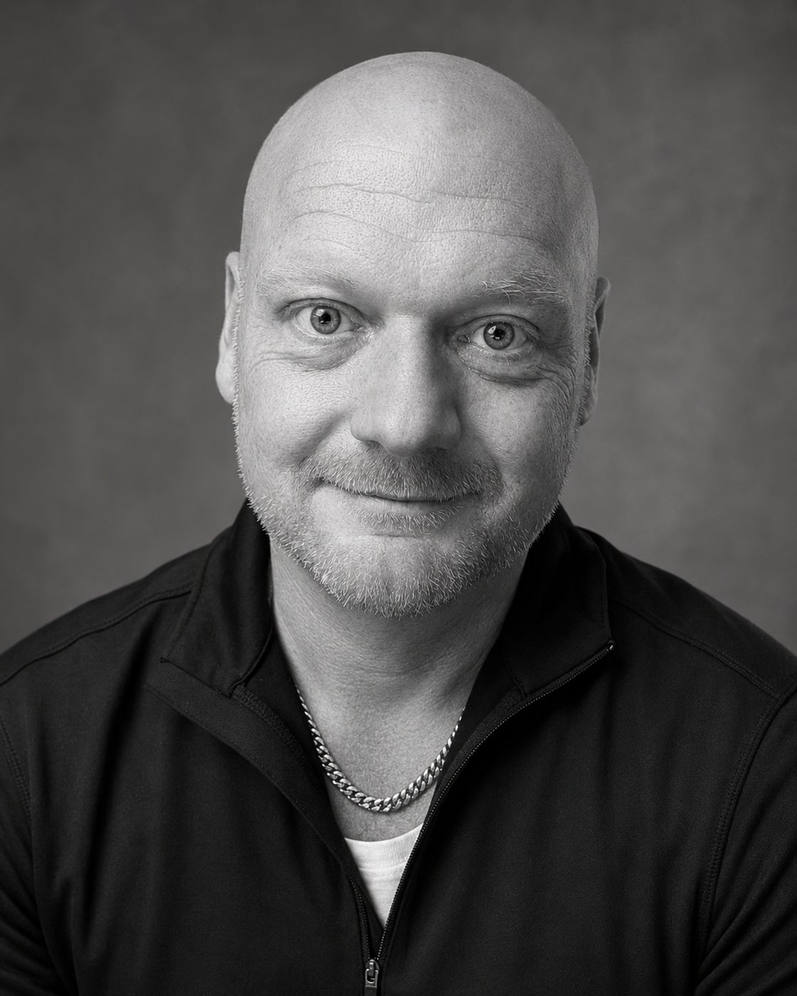 Black and white portrait of Stan Hartke.